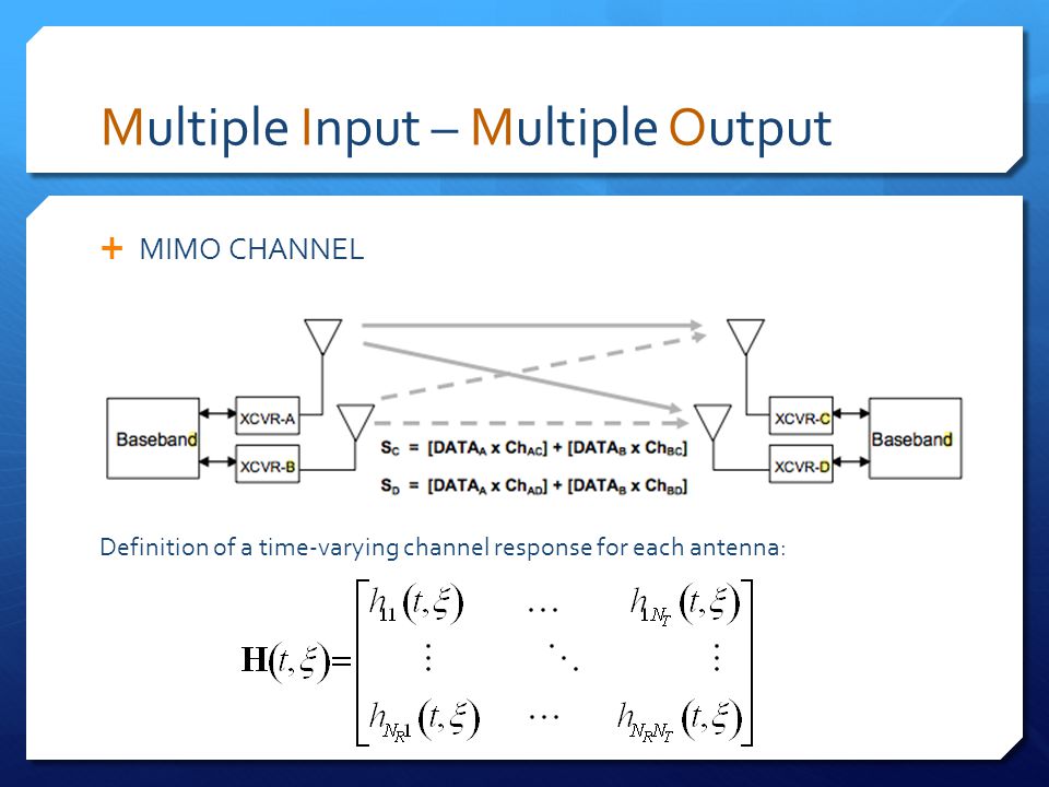 Definition and explanation of Multiple Input Single Output (MISO) and ...